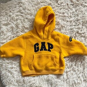 GAP Baby Bright Yellow Fleece Hoodie